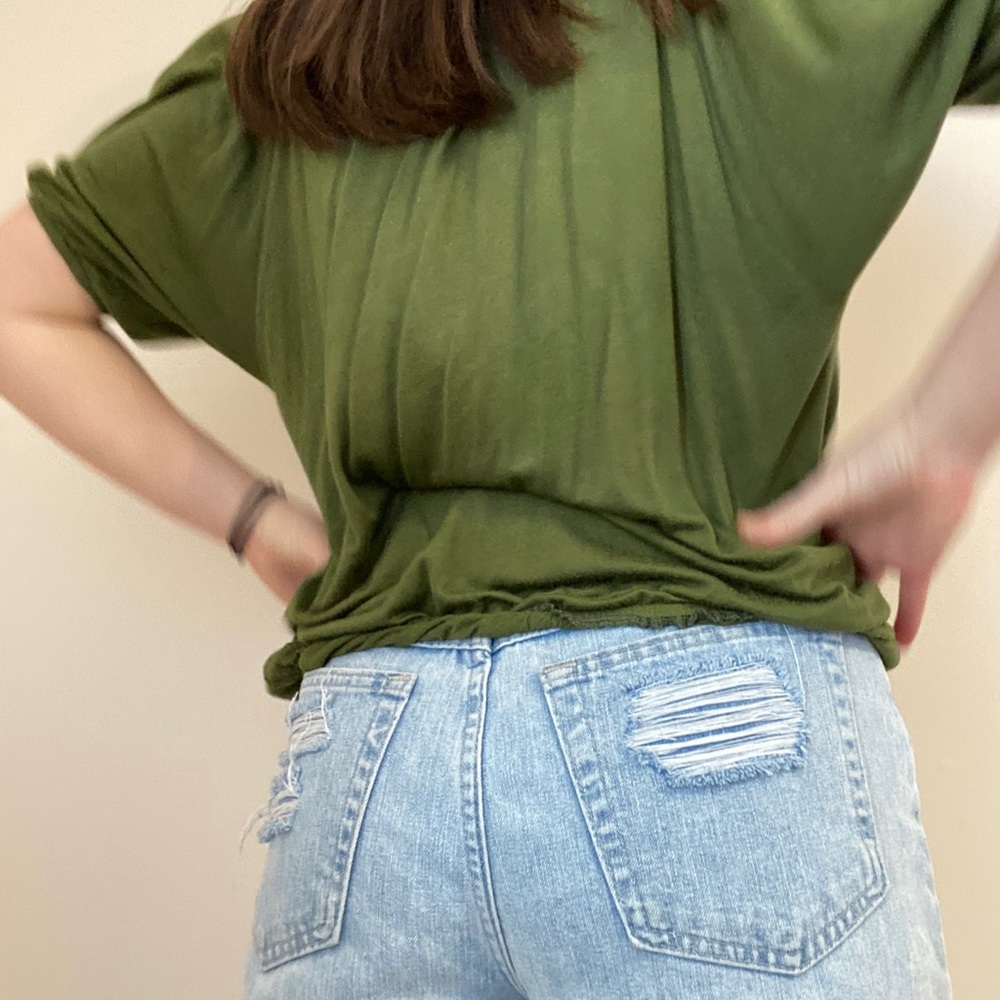 Green Detailed Top